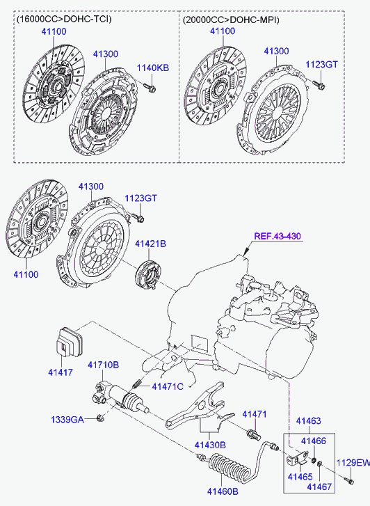 Hyundai 41100-23600 - Sajūga disks autospares.lv