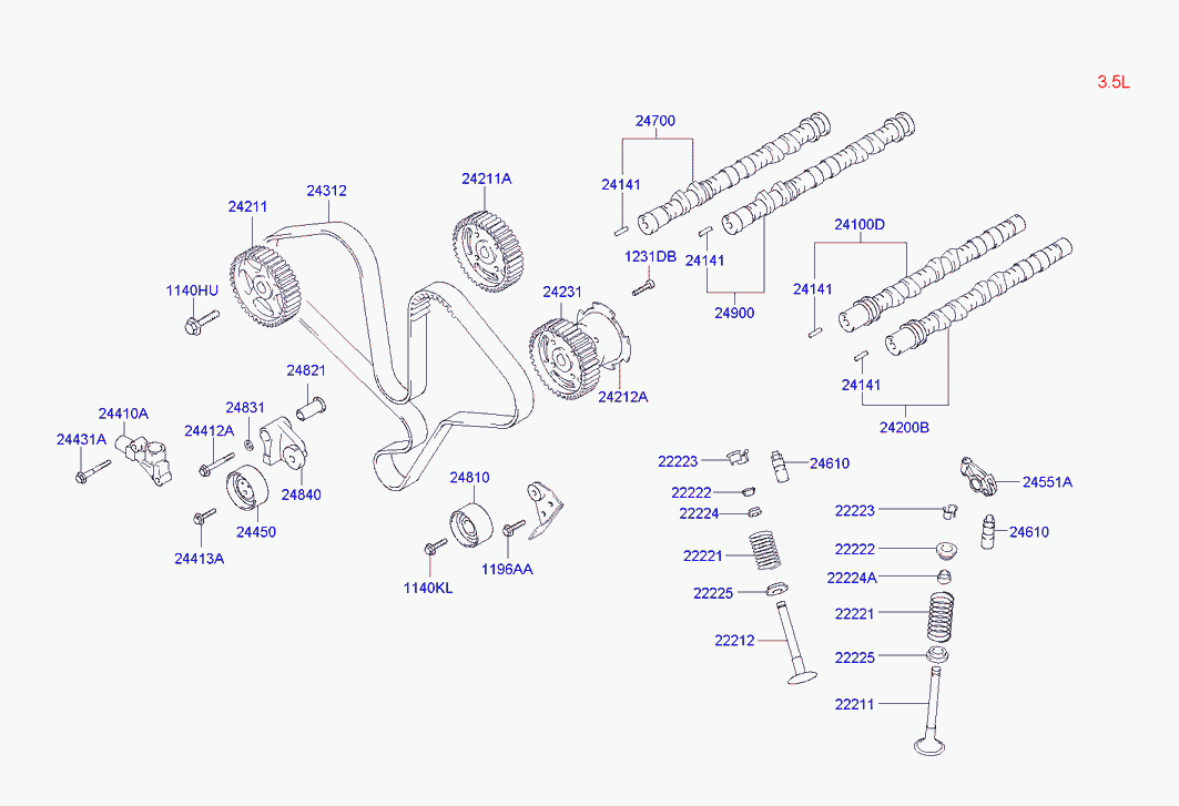 KIA 0K88R-12-205 - Zobsiksna www.autospares.lv