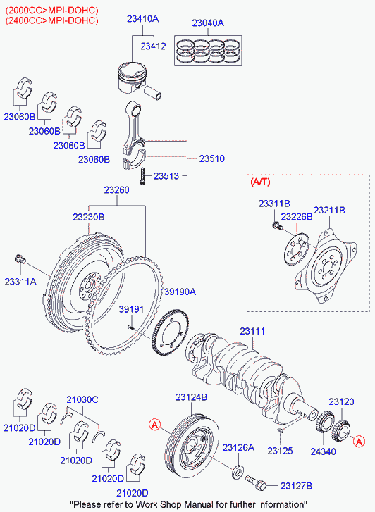 KIA 23200-27-400 - Spararats www.autospares.lv