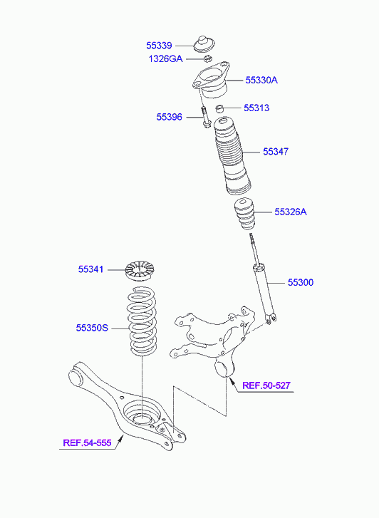 KIA 553112L200 - Amortizators www.autospares.lv