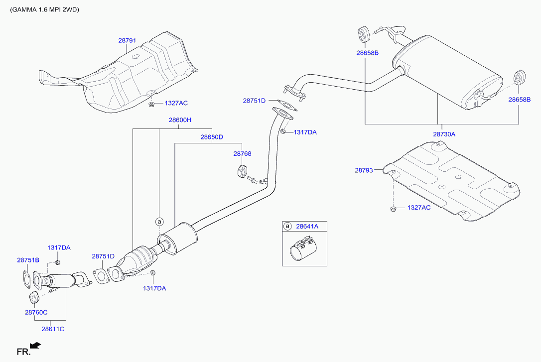 Hyundai 28760-2D000 - Bukse, Stabilizators www.autospares.lv