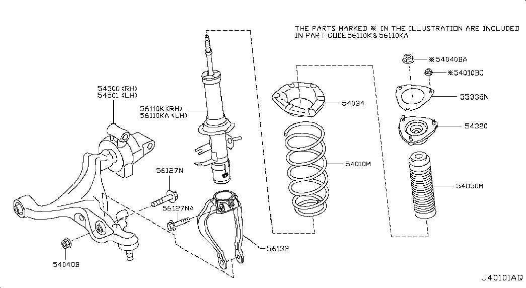 NISSAN 54500-1MD1A - Bush of Control / Trailing Arm www.autospares.lv