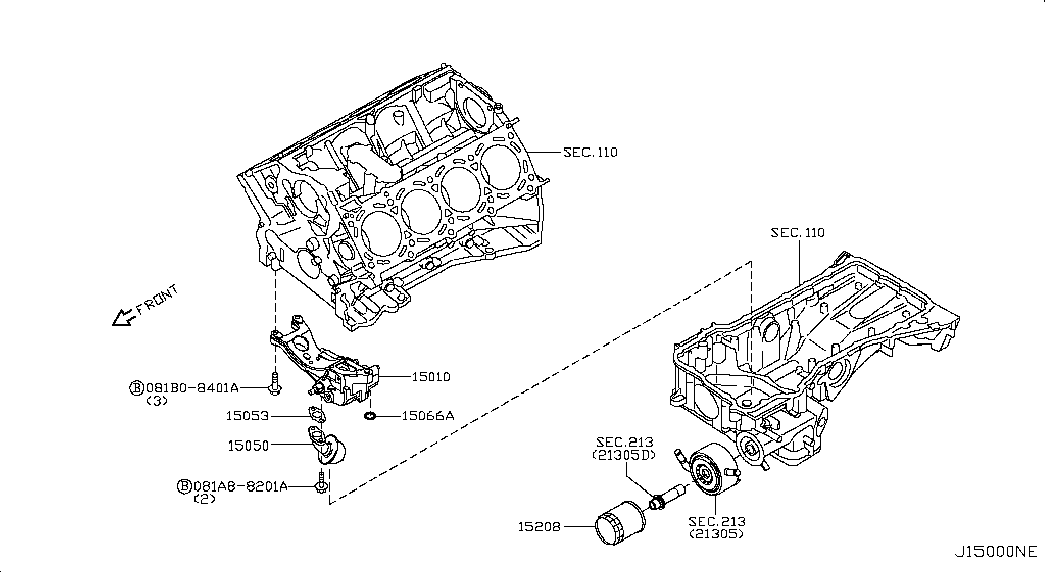 RENAULT 1520831U0B - Eļļas filtrs autospares.lv