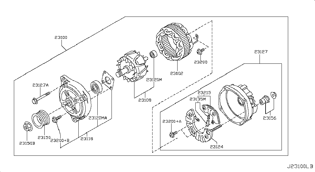 Infiniti 23100-JK01A - Ģenerators autospares.lv