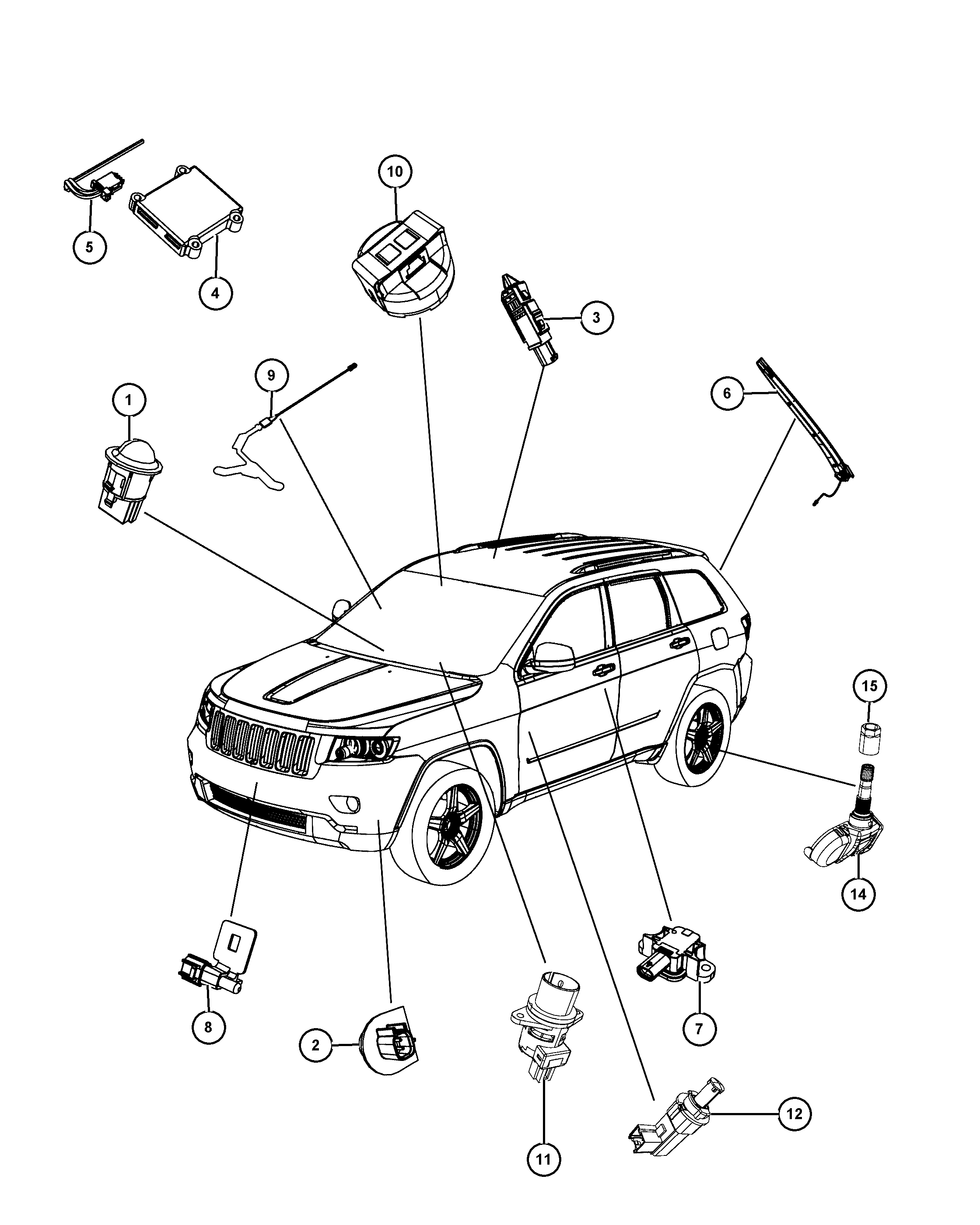 Chrysler 56029 400AE - Riteņu grieš. ātruma devējs, Riepu spiediena kontroles sist. autospares.lv