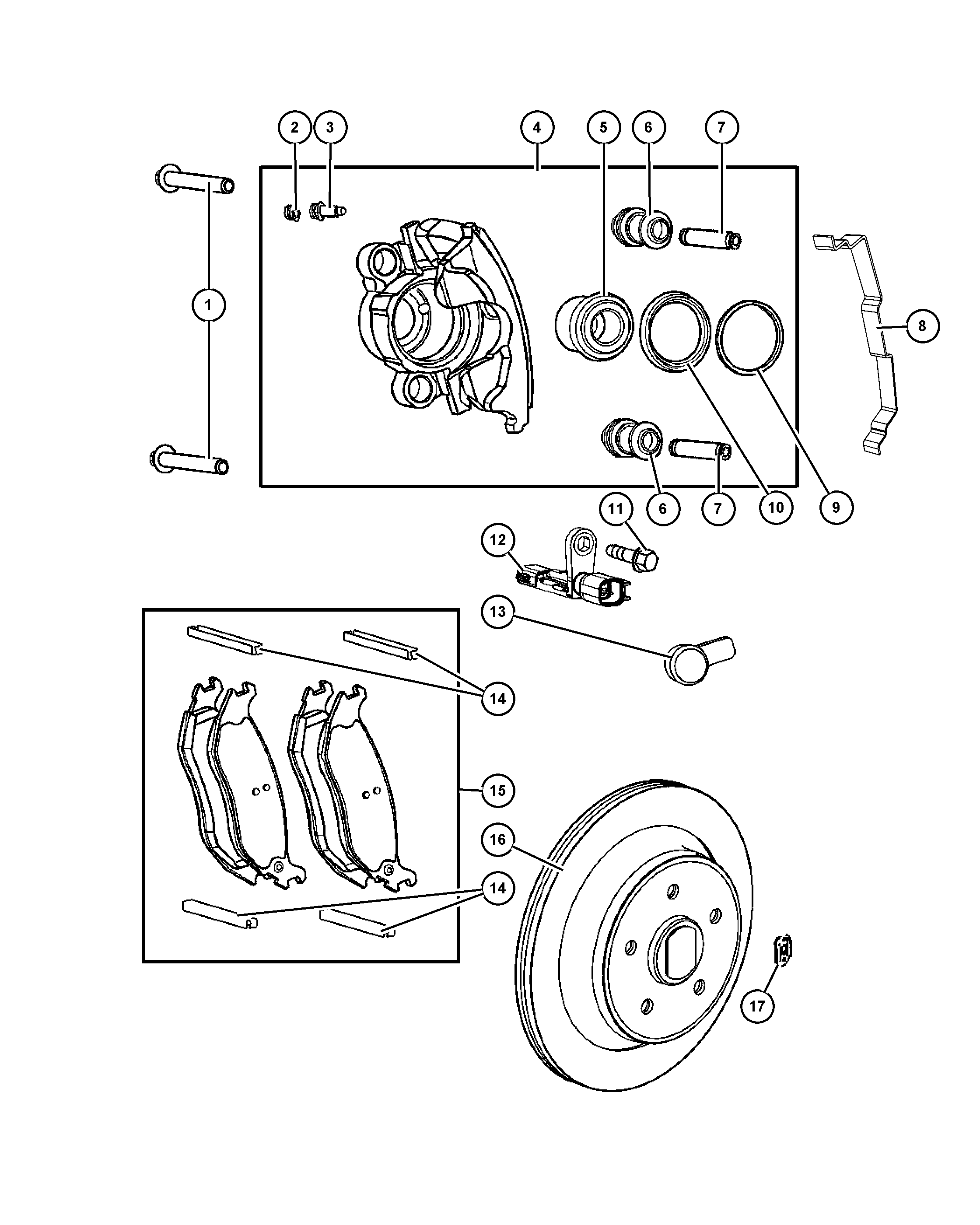 Jeep 5083 882AF - Bremžu uzliku kompl., Disku bremzes autospares.lv