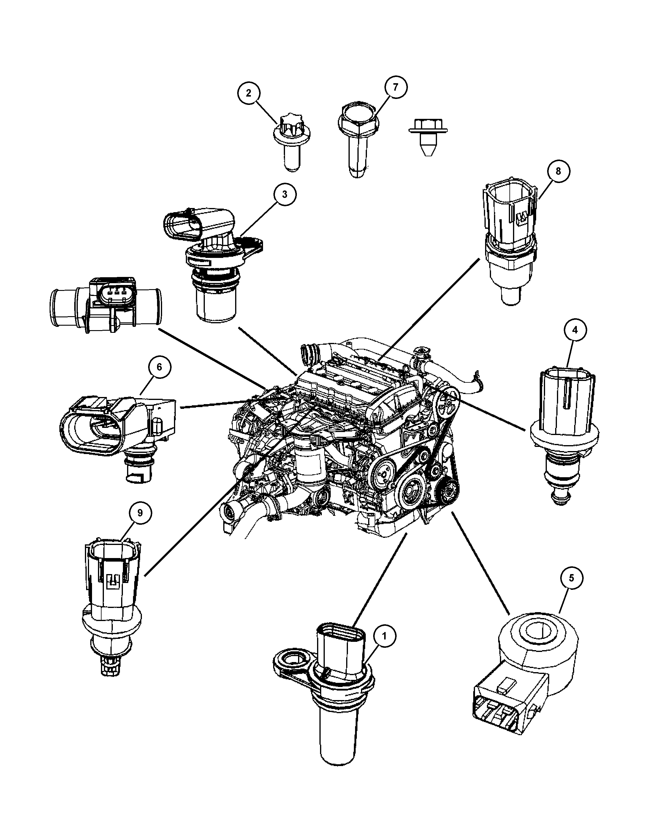 Jeep 5033 316AB - SENSOR KNOCK autospares.lv