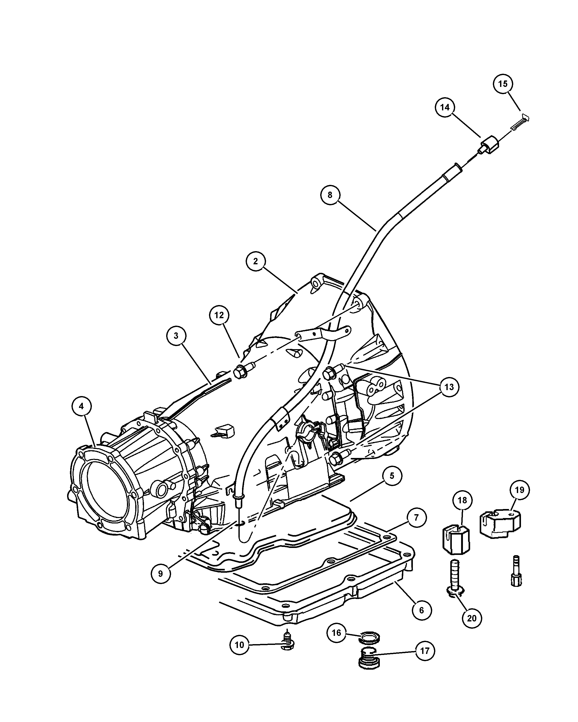 Dodge 53013 594AA - Drošības tapiņa, Aizslēgs-Autom. pārnesumkārbas eļļas tausts www.autospares.lv