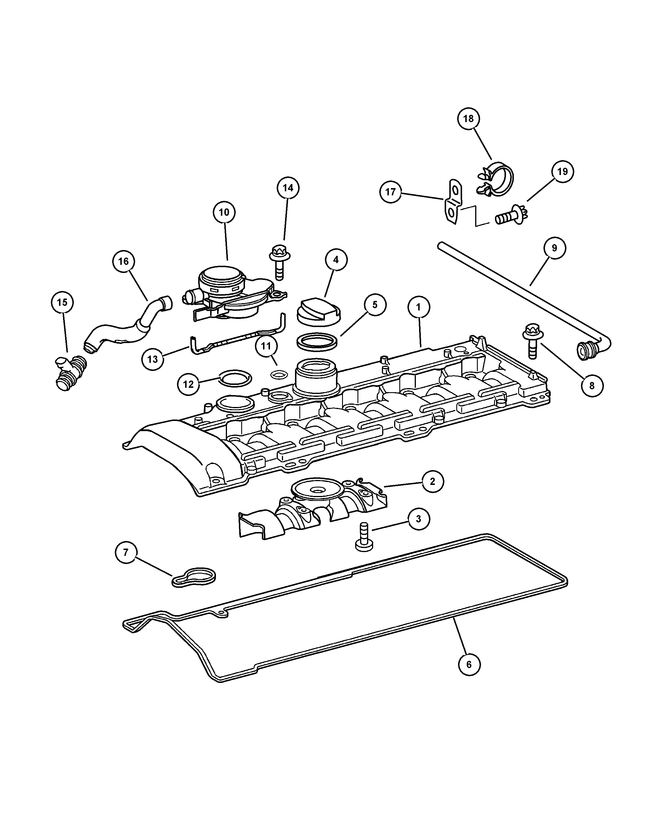 Chrysler 5080 172AA - Sealing Cap, oil filling port www.autospares.lv