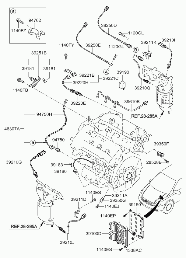 KIA 392103E110 - Lambda zonde autospares.lv