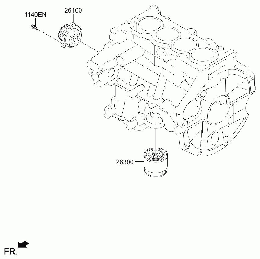 KIA 2630003001 - Eļļas filtrs autospares.lv