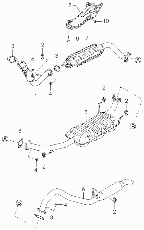 KIA 28950-4A160 - Катализатор www.autospares.lv