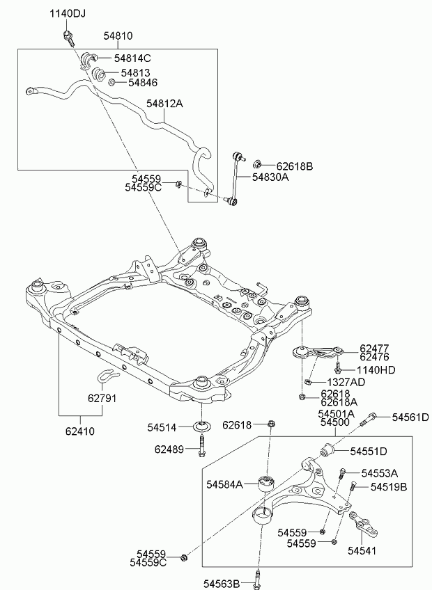 Hyundai 54501-1M100 - Neatkarīgās balstiekārtas svira, Riteņa piekare autospares.lv