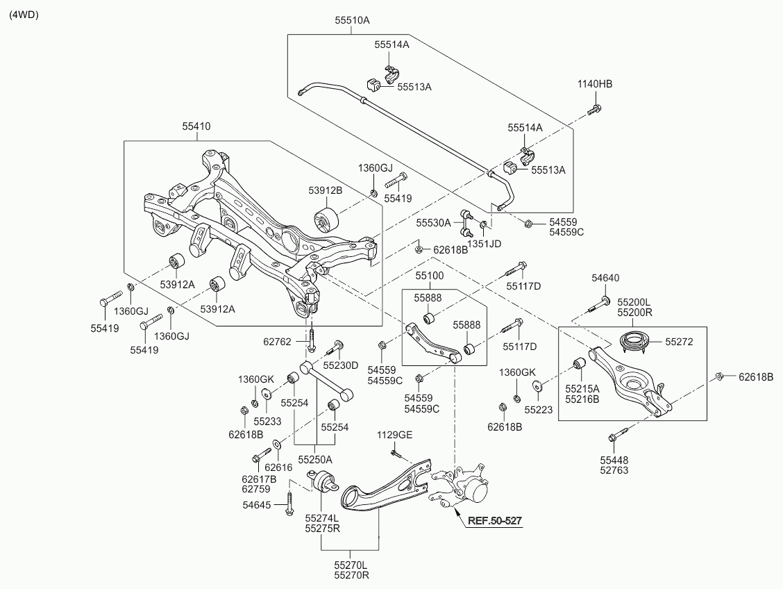 MAZDA 552502S000 - Arm assy - rear assist autospares.lv