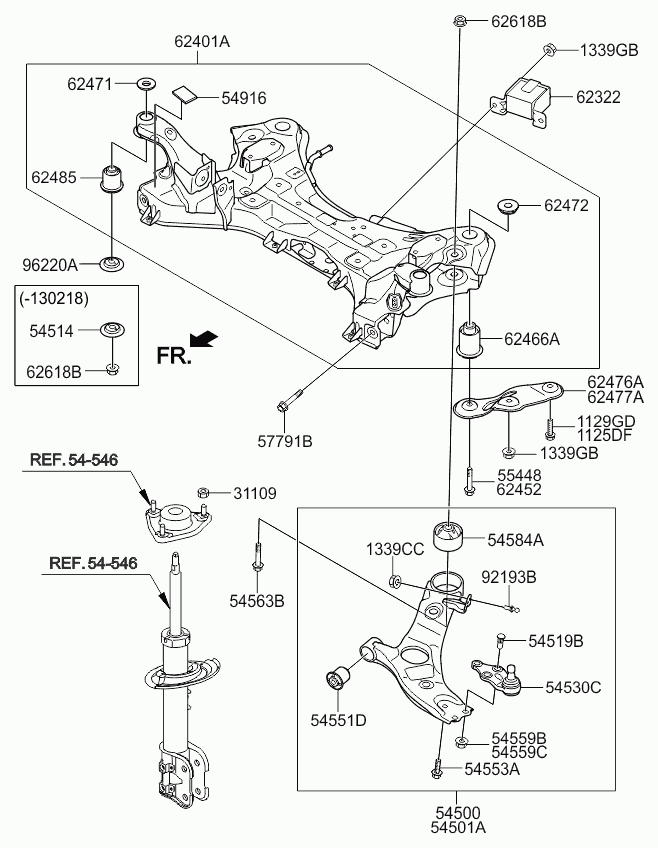 KIA 545002P400 - Bush of Control / Trailing Arm www.autospares.lv