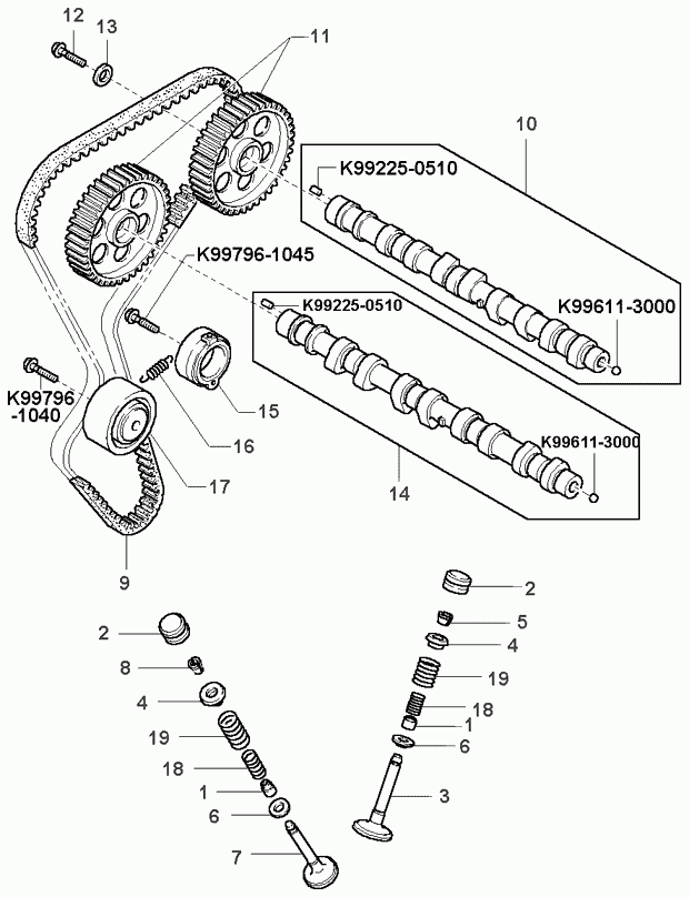 Buessing 0K955-12-730 - Parazīt / Vadrullītis, Zobsiksna www.autospares.lv