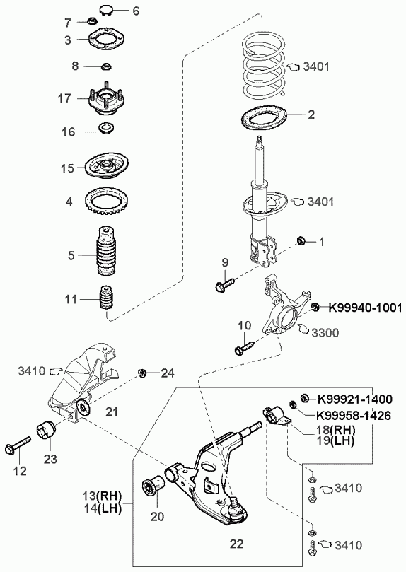 MAZDA 0G030-34-550B - Шаровая опора, несущий / направляющий шарнир www.autospares.lv