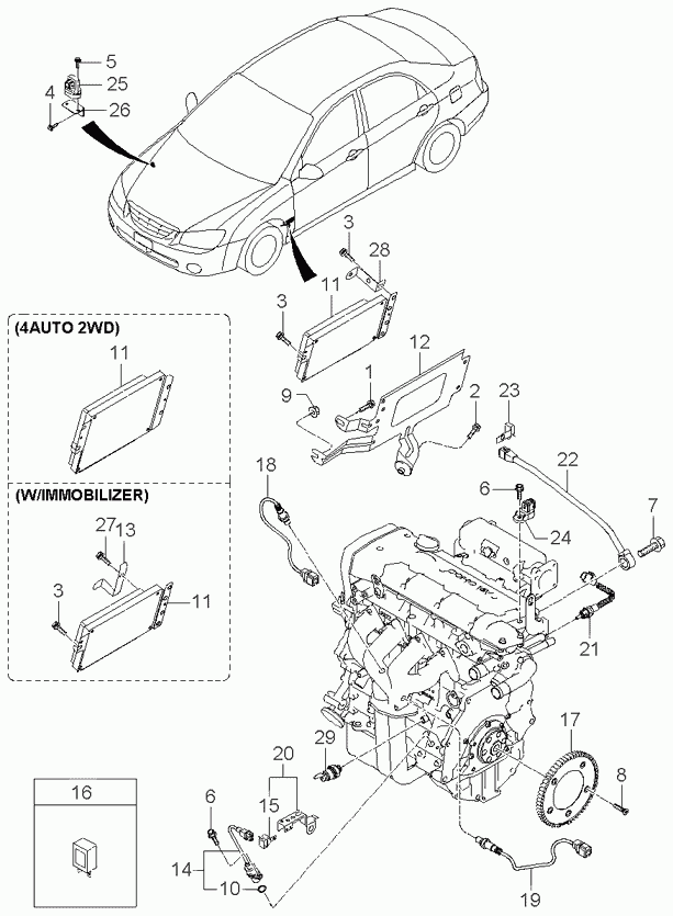 KIA 3921026610 - Lambda zonde www.autospares.lv