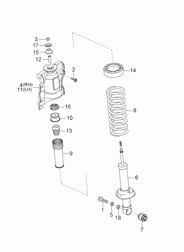 KIA 55345-38000 - Опора стойки амортизатора, подушка www.autospares.lv