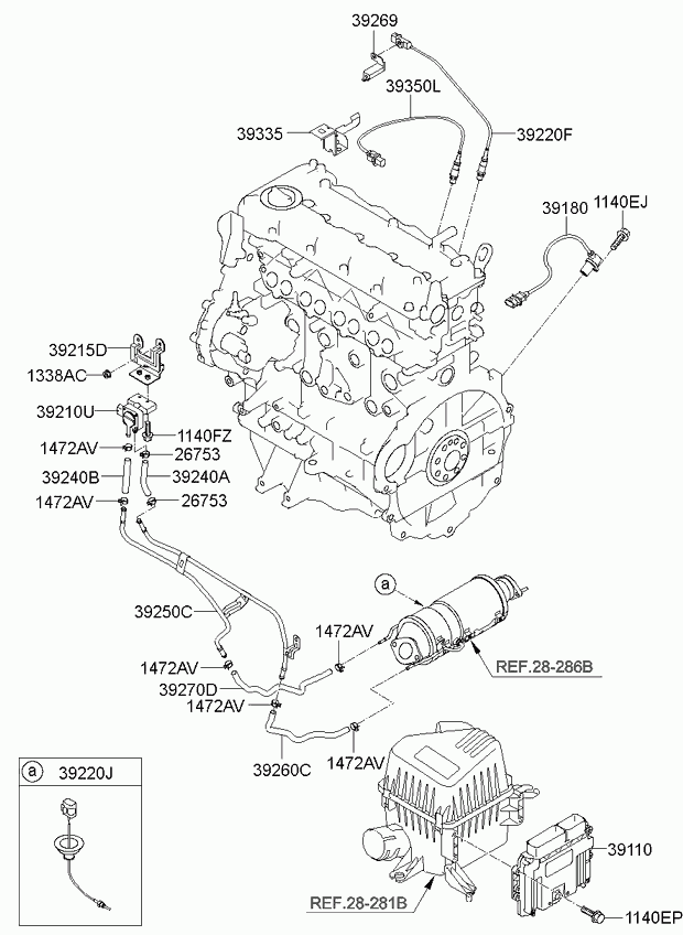 KIA 393502A420 - Lambda zonde www.autospares.lv