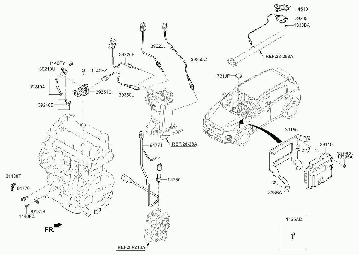 KIA 39350-2F610 - Lambda zonde autospares.lv