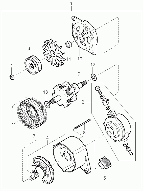 KIA 0K72B18300A - Ģenerators autospares.lv