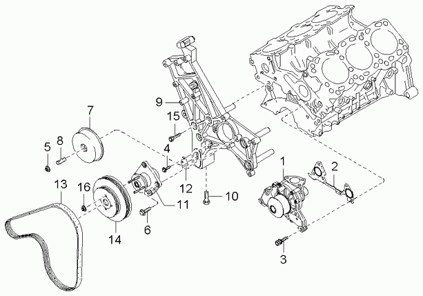 Hyundai 25100-39800 - Water Pump www.autospares.lv