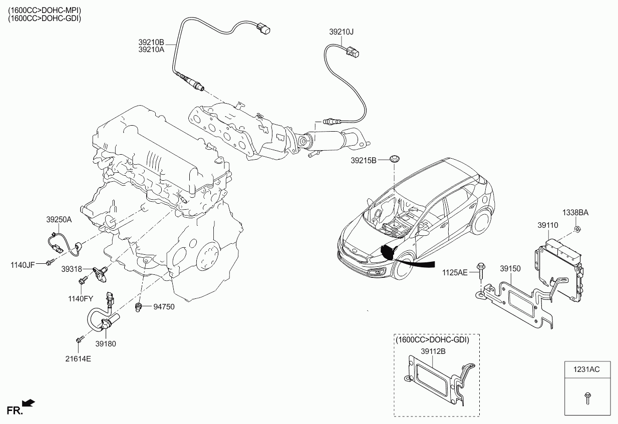 KIA 39210 2B420 - Lambda zonde autospares.lv