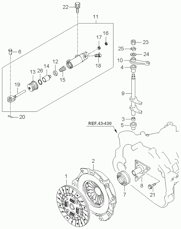 KIA 41100-39295 - Sajūga disks www.autospares.lv