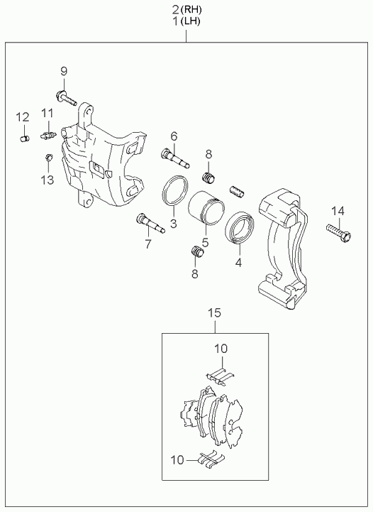 KIA 58302-1FE00 - Brake Pad Set, disc brake www.autospares.lv