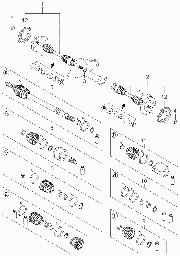 KIA 0K012-22-530 - Bellow, drive shaft www.autospares.lv