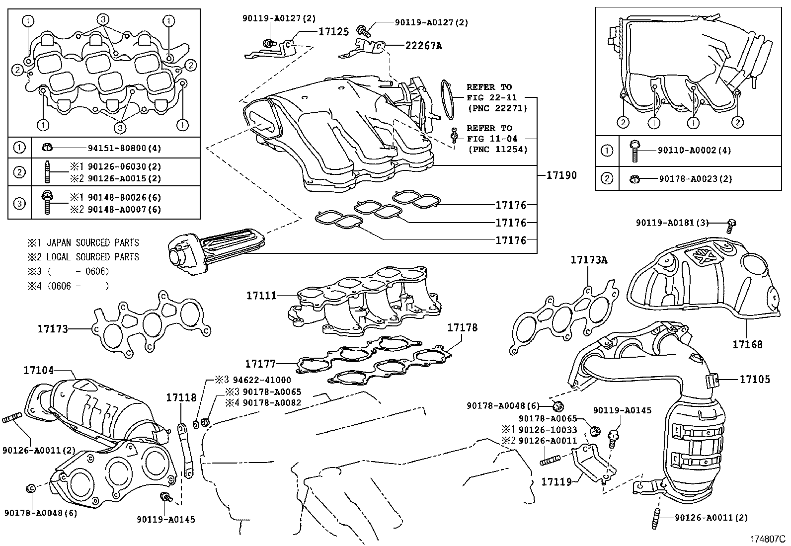 TOYOTA 17176-0P020 - Blīve, Ieplūdes kolektora korpuss www.autospares.lv