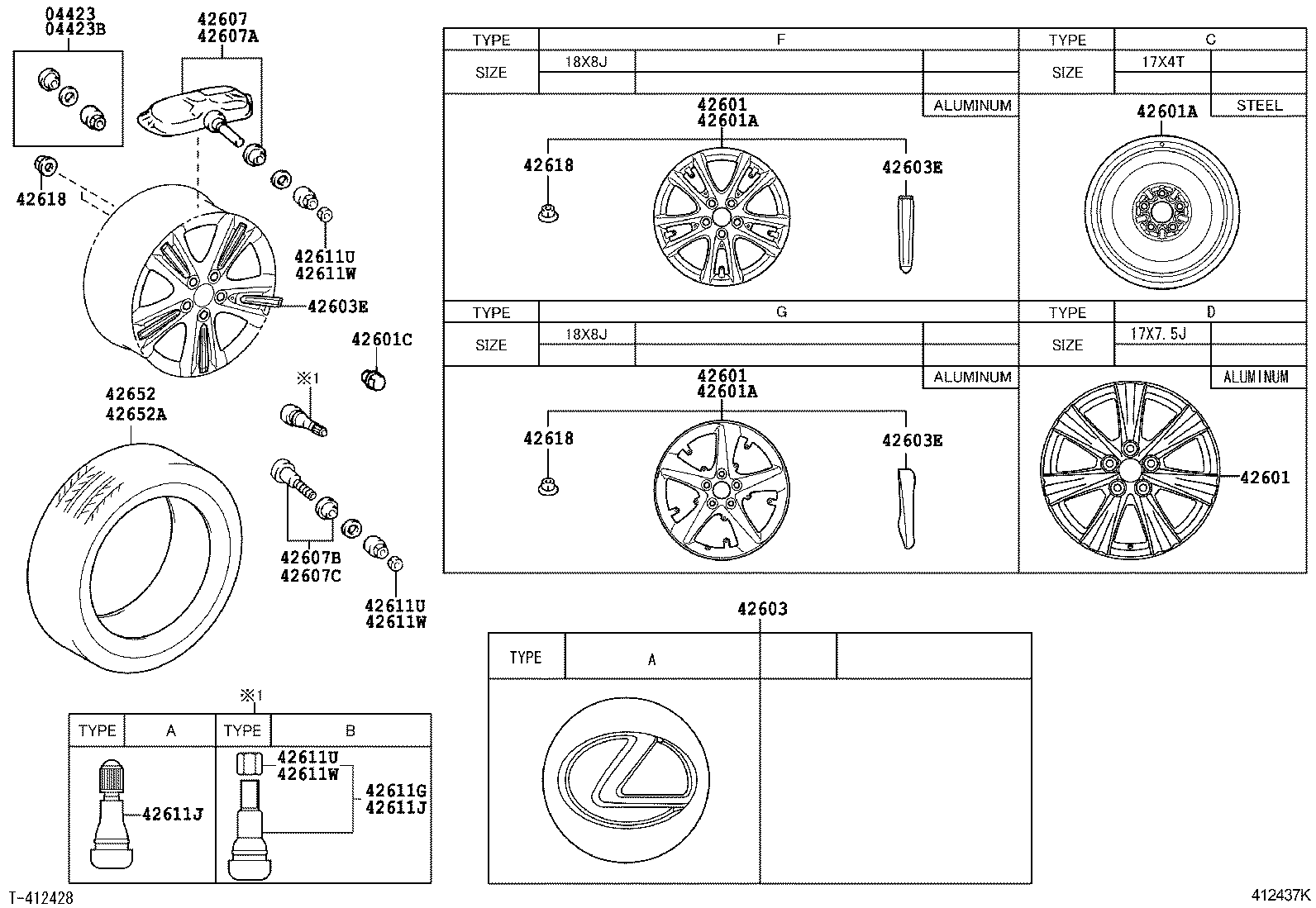 TOYOTA 4260750010 - Riteņu grieš. ātruma devējs, Riepu spiediena kontroles sist. autospares.lv