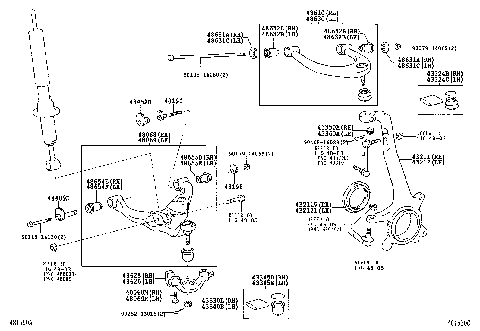 LEXUS 48655-60030 - Piekare, Šķērssvira autospares.lv