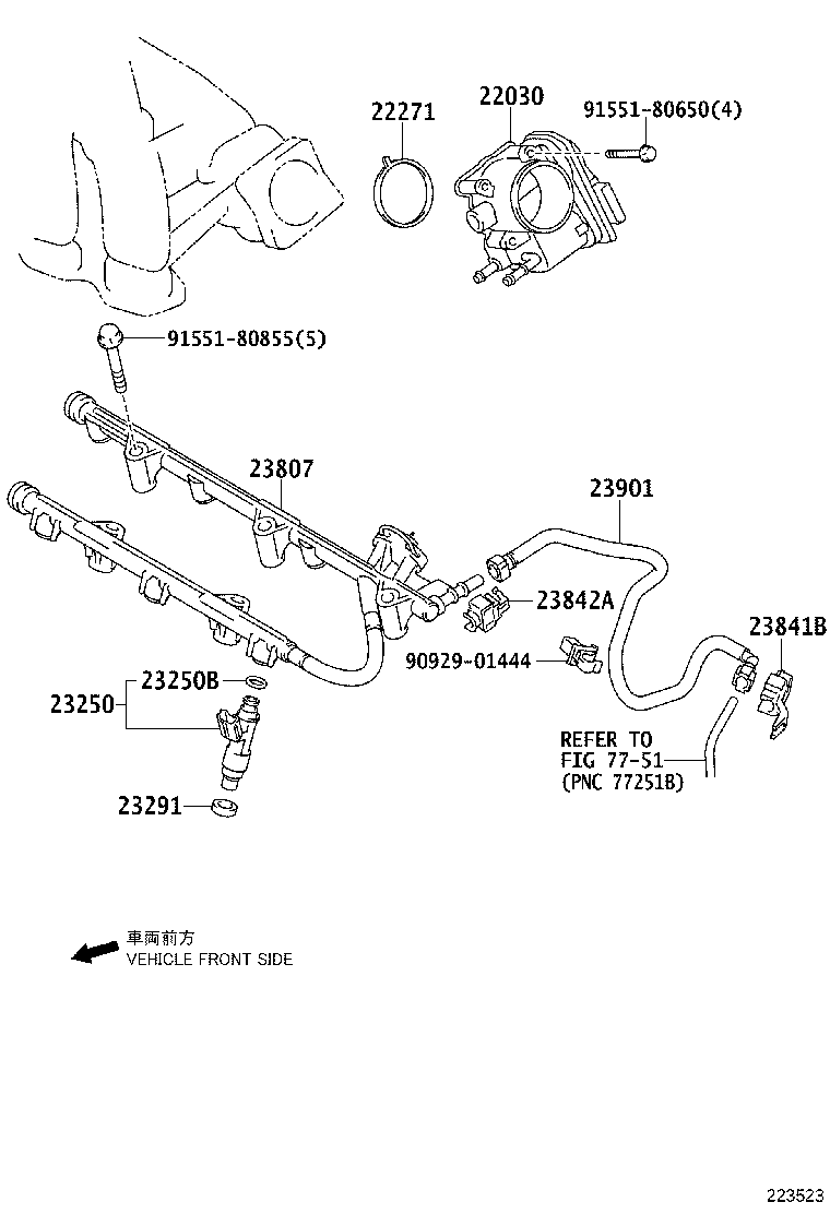 TOYOTA 2329128020 - Blīve, Ieplūdes kolektors autospares.lv