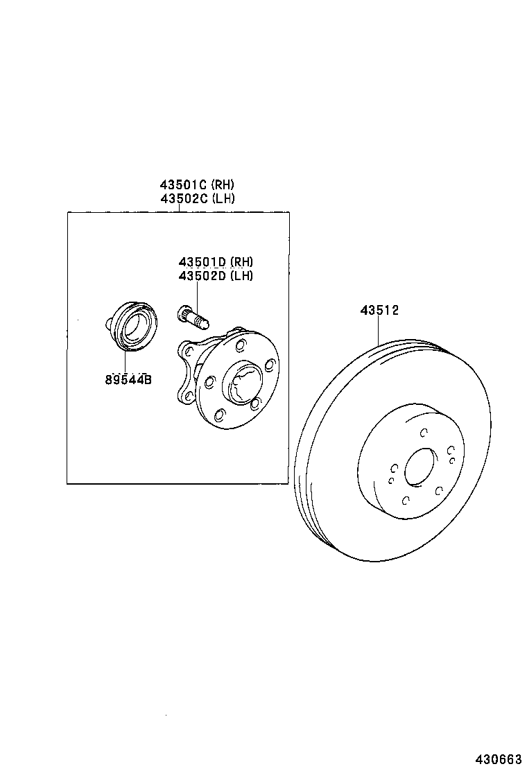 LEXUS 4351250230 - Bremžu diski autospares.lv