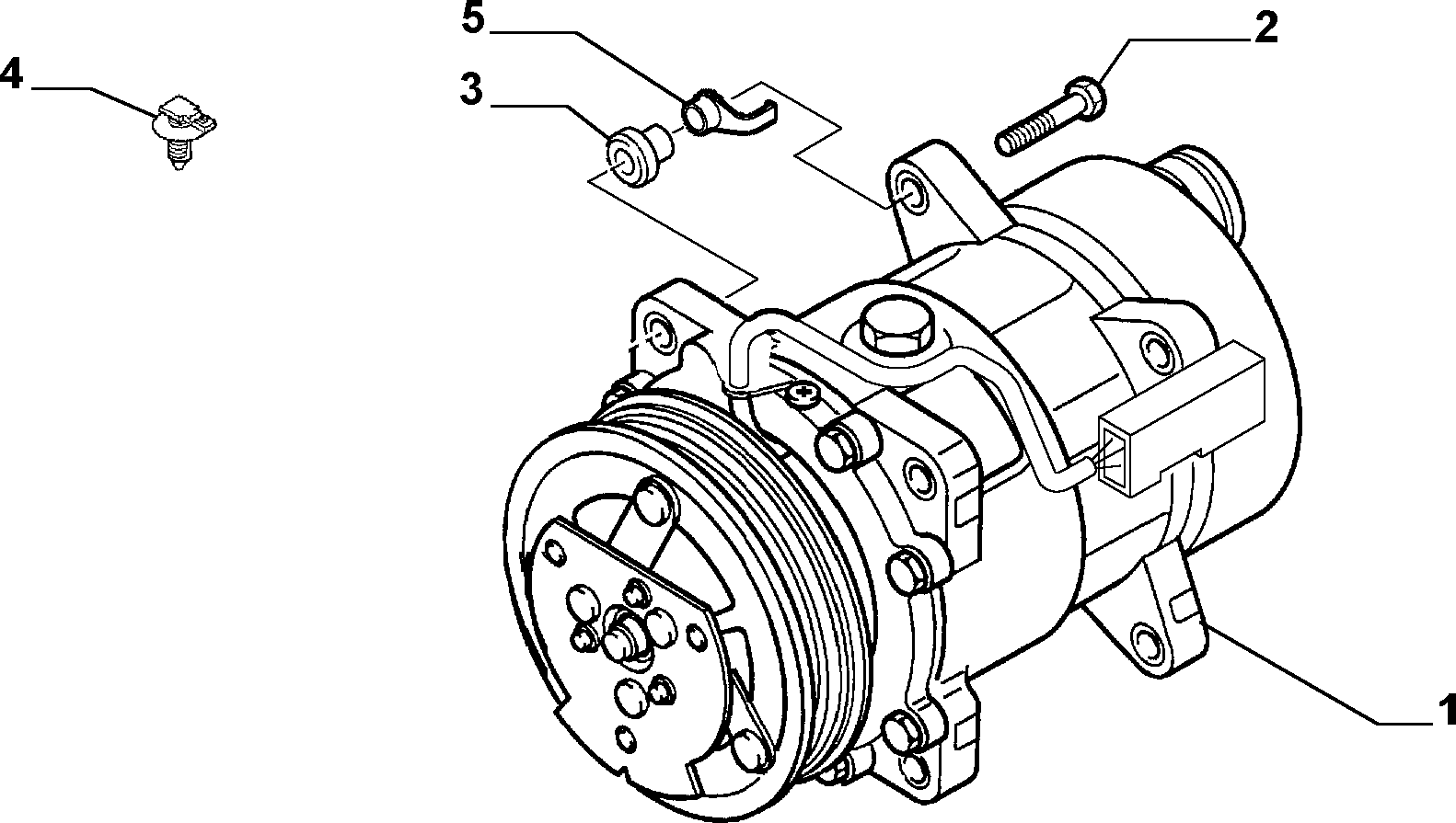 CITROËN/PEUGEOT 9639109580 - Kompresors, Gaisa kond. sistēma www.autospares.lv