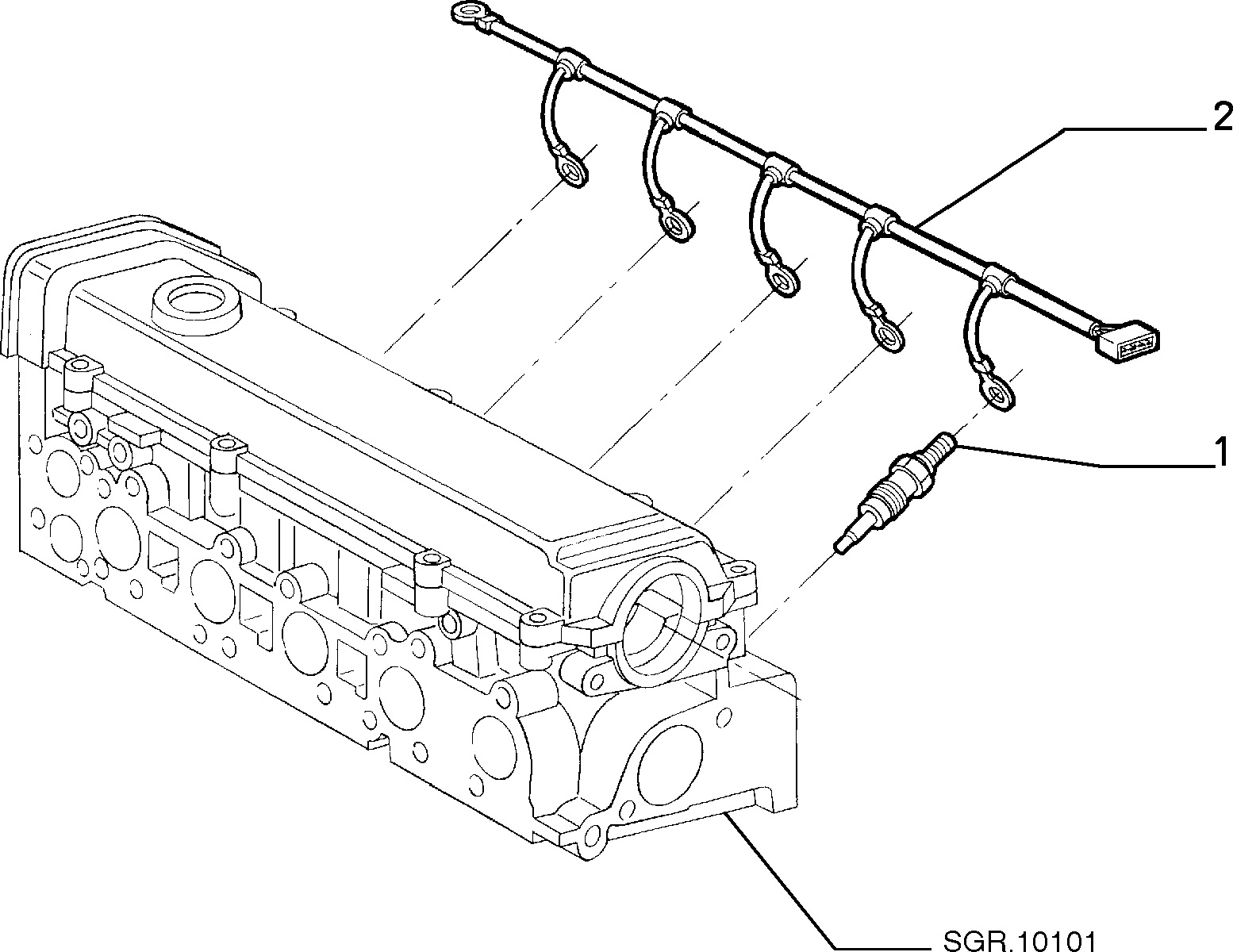 Maserati 46 75 41 54 - Glow Plug www.autospares.lv