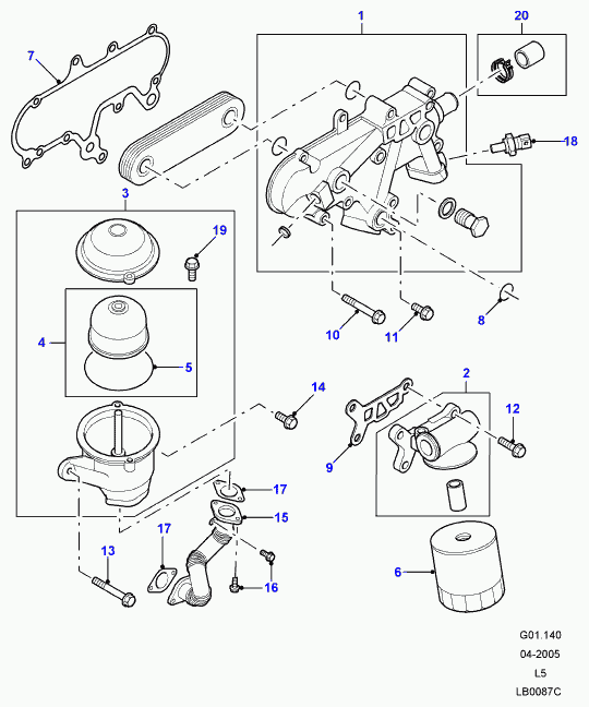 MAZDA LPX100590 - Oil Filter www.autospares.lv