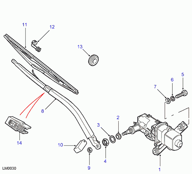 Rover DKC 1008 90 - Stikla tīrītāja slotiņa autospares.lv