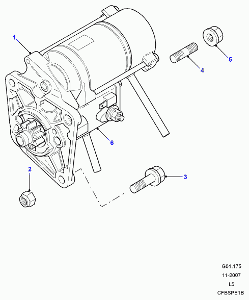 Rover NAD101240 - Стартер www.autospares.lv