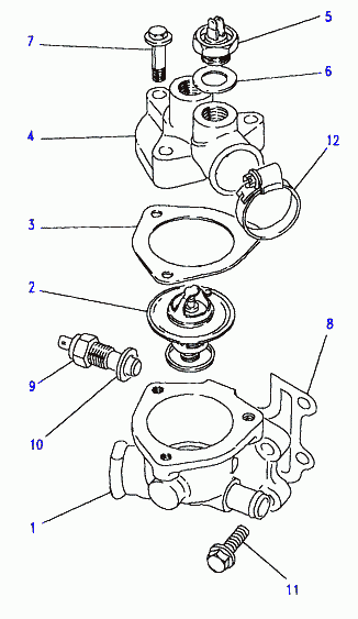 MAZDA ERR2803 - Термостат охлаждающей жидкости / корпус www.autospares.lv