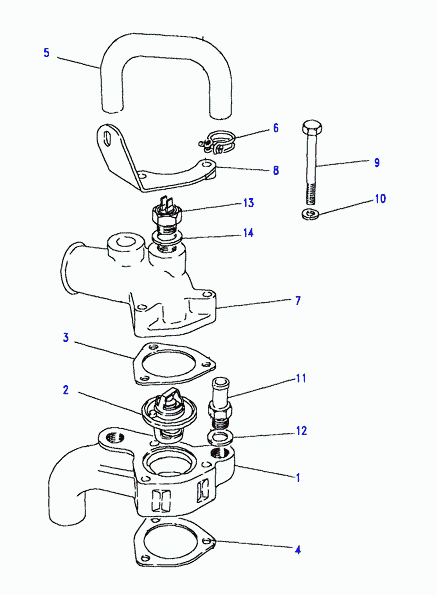 Rover 602 687 - Термостат охлаждающей жидкости / корпус www.autospares.lv