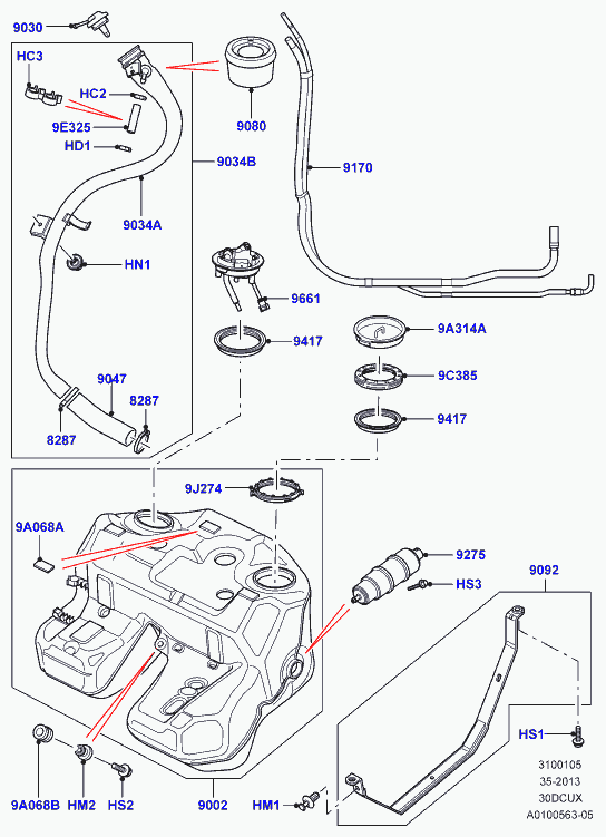 Rover WFX000180 - Degvielas sūknis www.autospares.lv