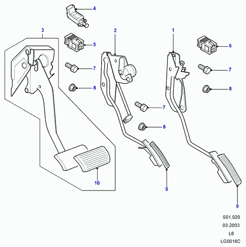 Rover XKB 000021 - Bremžu signāla slēdzis www.autospares.lv