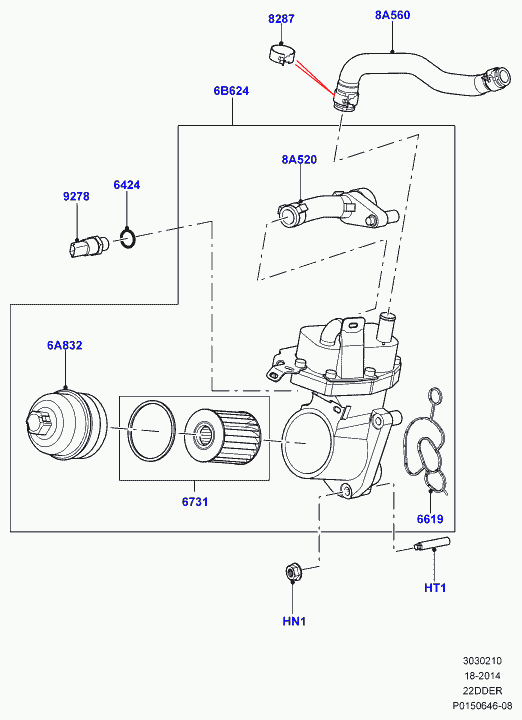 Rover LR001247 - Oil Filter www.autospares.lv