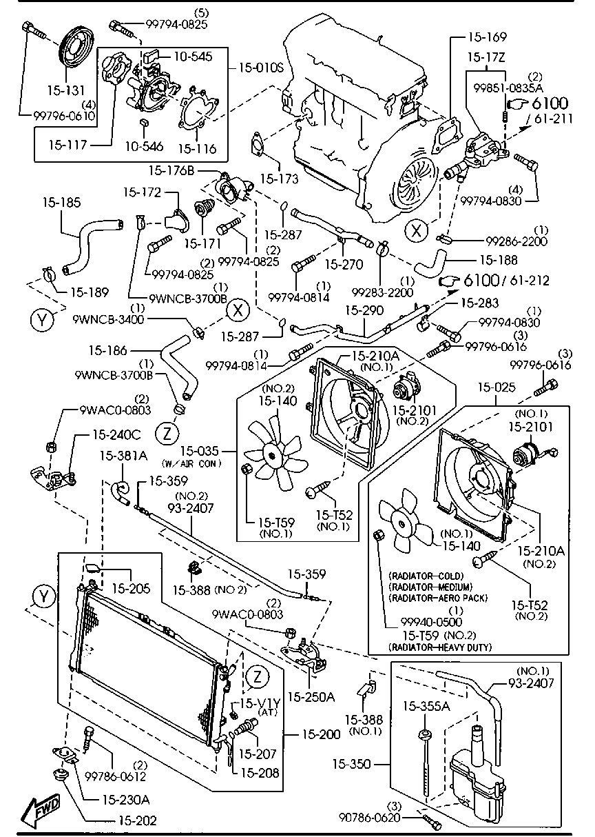 FORD KL01-15-171 - Термостат охлаждающей жидкости / корпус www.autospares.lv