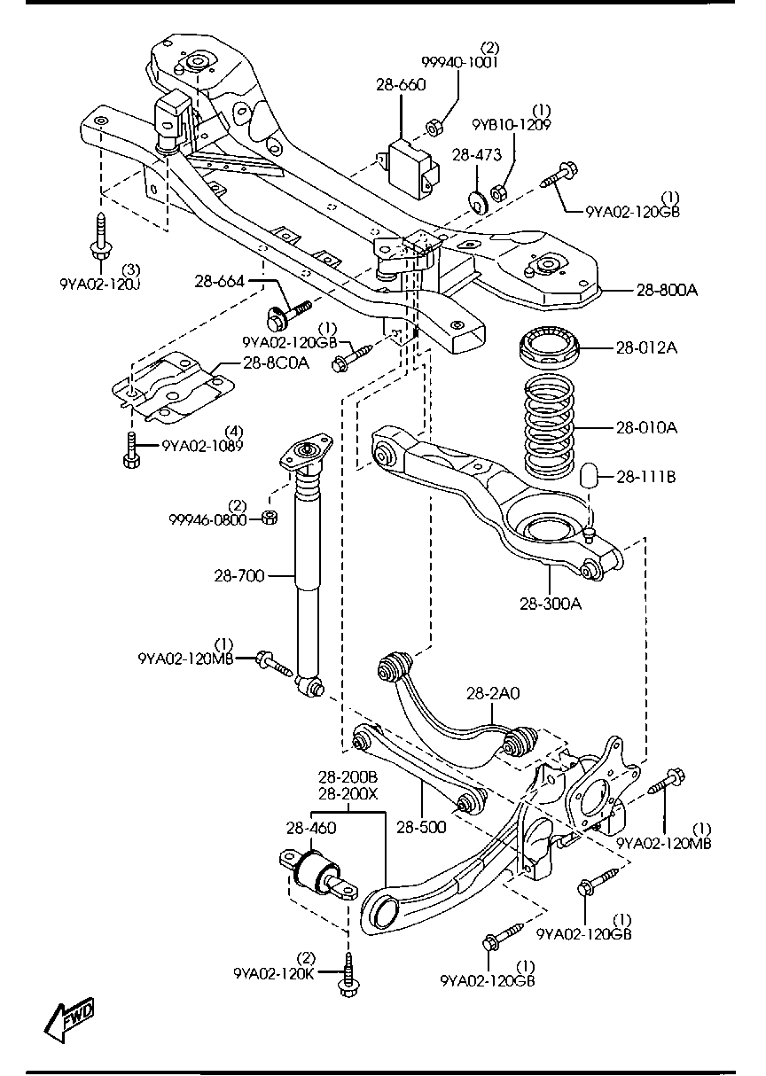 FORD C236-28-500A - Neatkarīgās balstiekārtas svira, Riteņa piekare autospares.lv