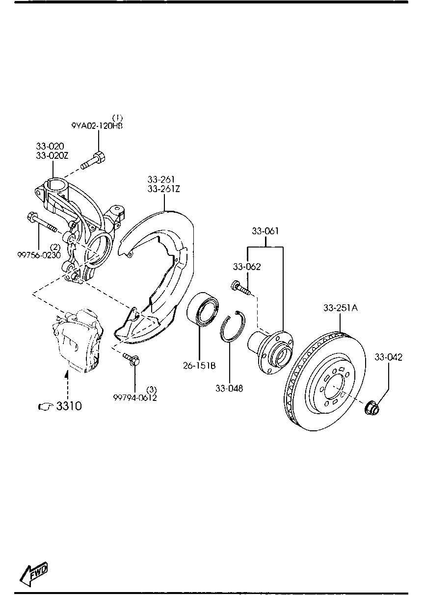 Mitsubishi C26Y-33-25XA - Bremžu diski autospares.lv