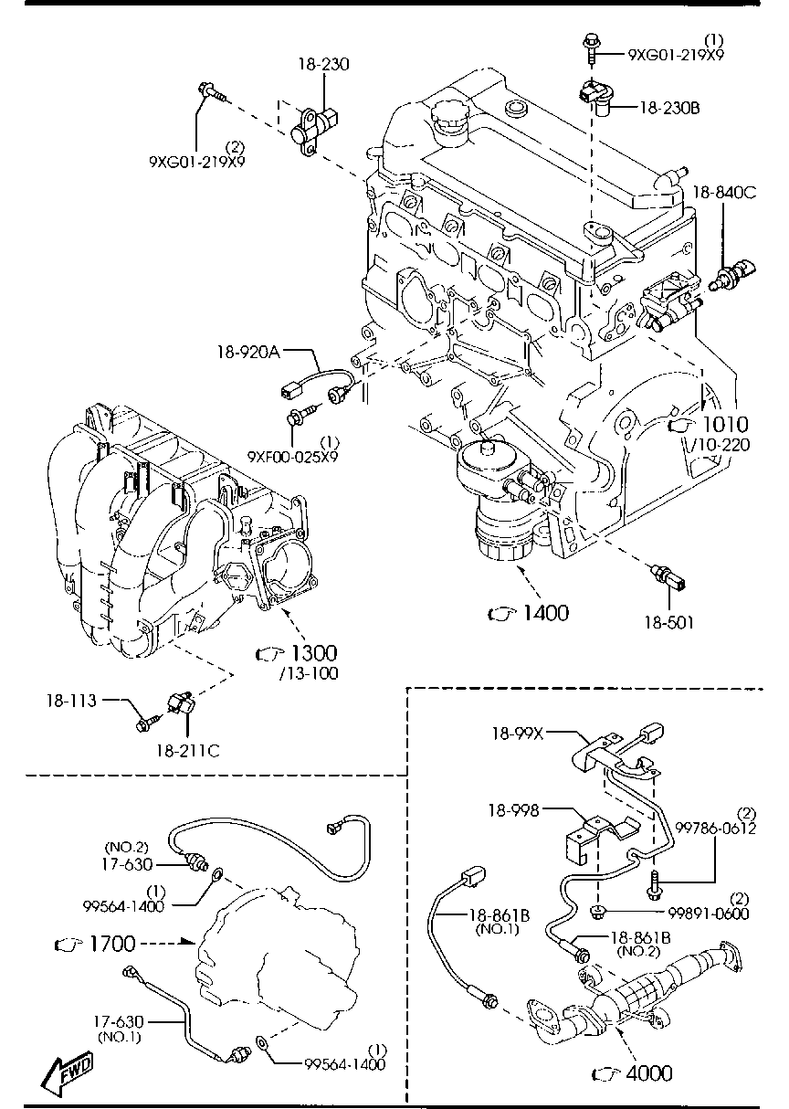 MAZDA L336-18-861 - Lambda Sensor www.autospares.lv